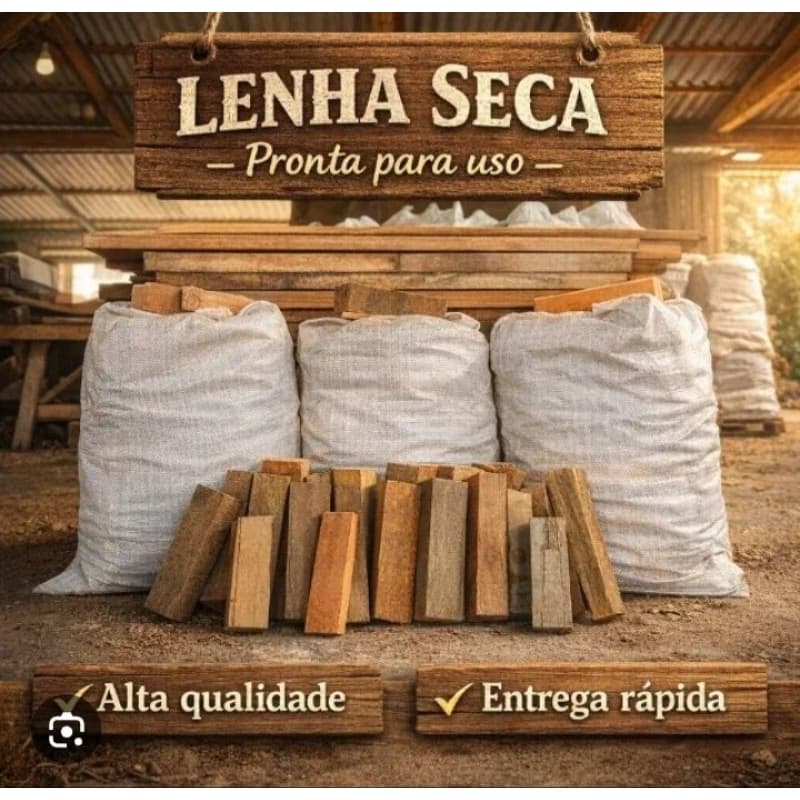 Lenha para Churrasqueira Lareira Fogão a Lenha Acampamento (Escolha o peso desejado)