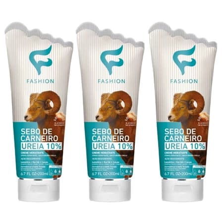 Kit 3 Sebo De Carneiro Ureia 10% Original Fashion 200ml