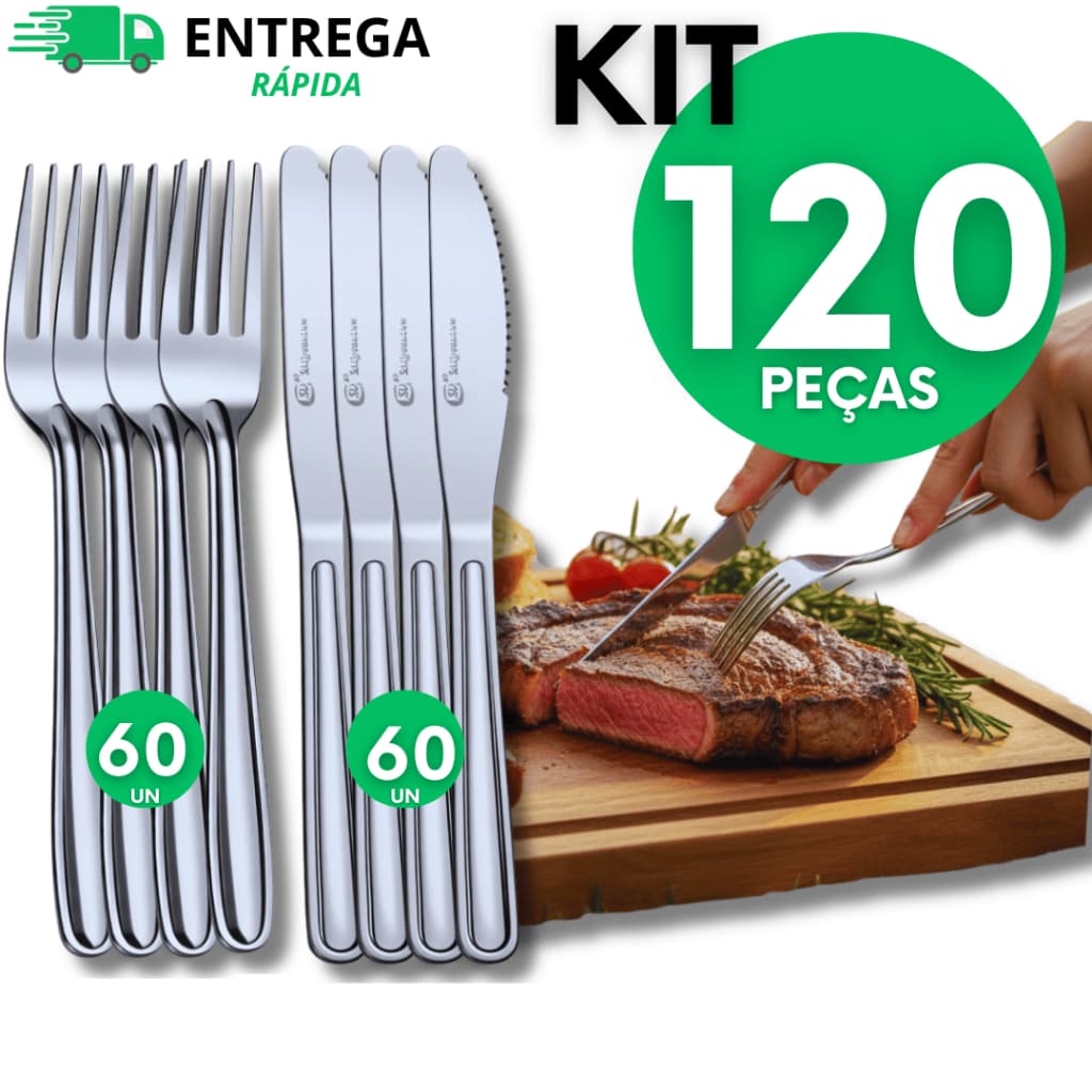 Utilidades Garfo Faca Aço Inox Mesa Casa Para Cozinha Restaurantes Talheres Utensílios Garfos Facas