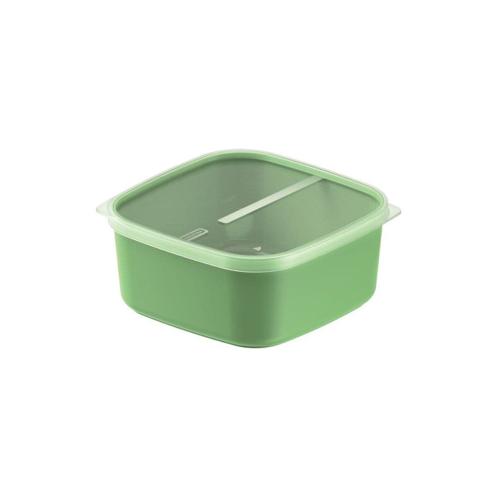 Pote Tramontina MixColor em Polipropileno Verde Sálvia com Tampa Transparente 3,4 L