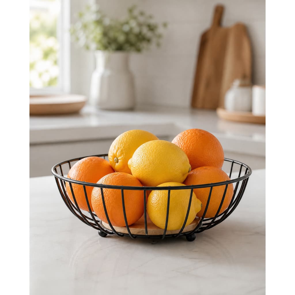 FRUTEIRA RASA DE MESA ARAMADO C/MADEIRA