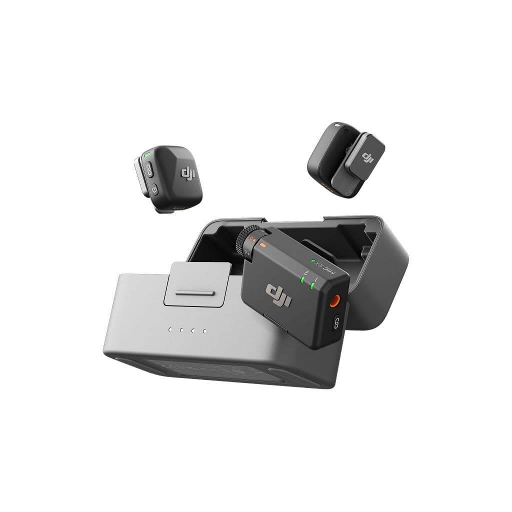 DJI Mic Mini 2TX + 1RX Original | Microfone Sem Fio Duplo com Case | iPhone Android Câmera