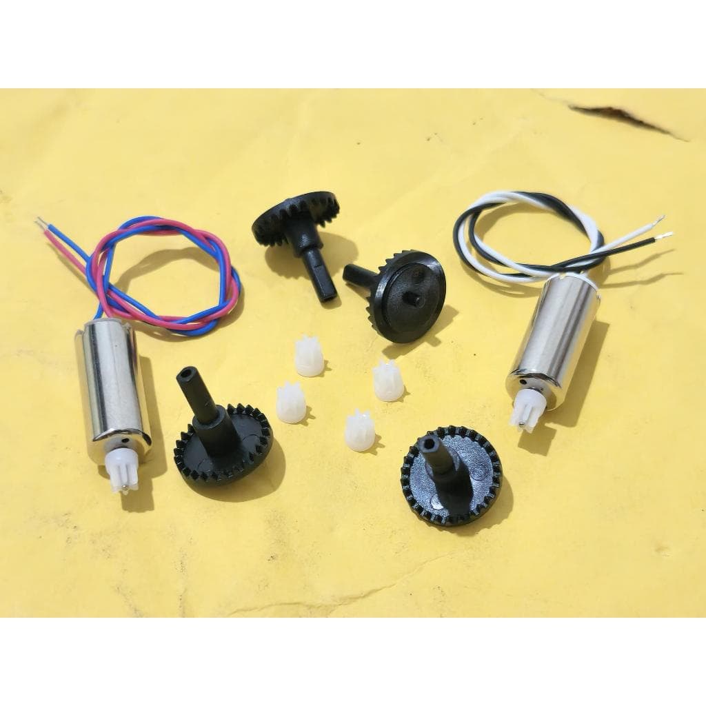 Kit Motor Engrenagem Pinhão para Drone Xt6 - Xt8 - Ky907 Pro Ky910 - Ylr/c S65 S68 - Gd93 - S171 - 4drc-v13 S128