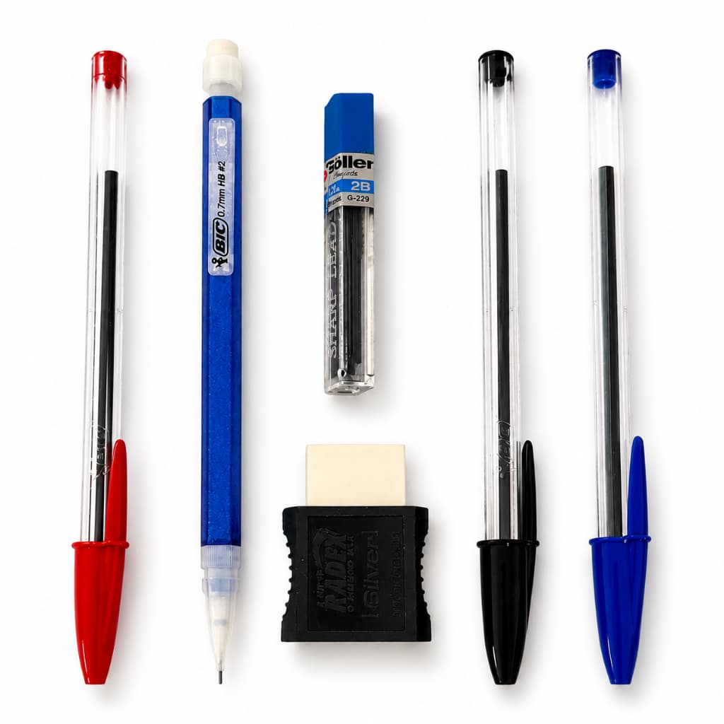 Kit escrita Bic 6 Itens em 1 Para Uso Diário