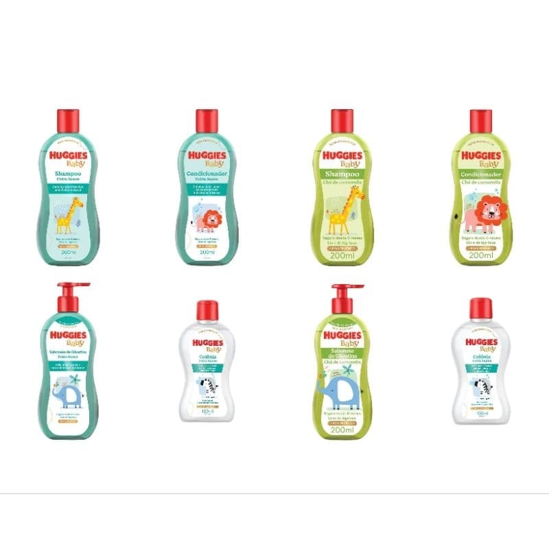 Kit Huggies De Higiene Chá De Camomila Extra Suave