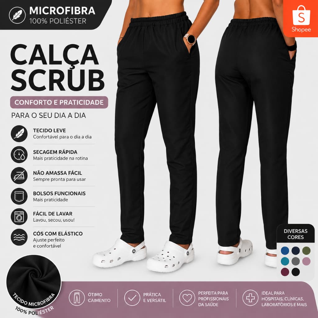 Calça - Pijama Cirurgico -  Scrub Hospitalar