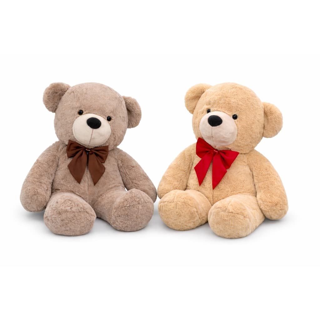 Urso de Pelúcia Grande 90cm 1,10 Metros Gigante Com Laço Ursinho Teddy Soft Antialérgico