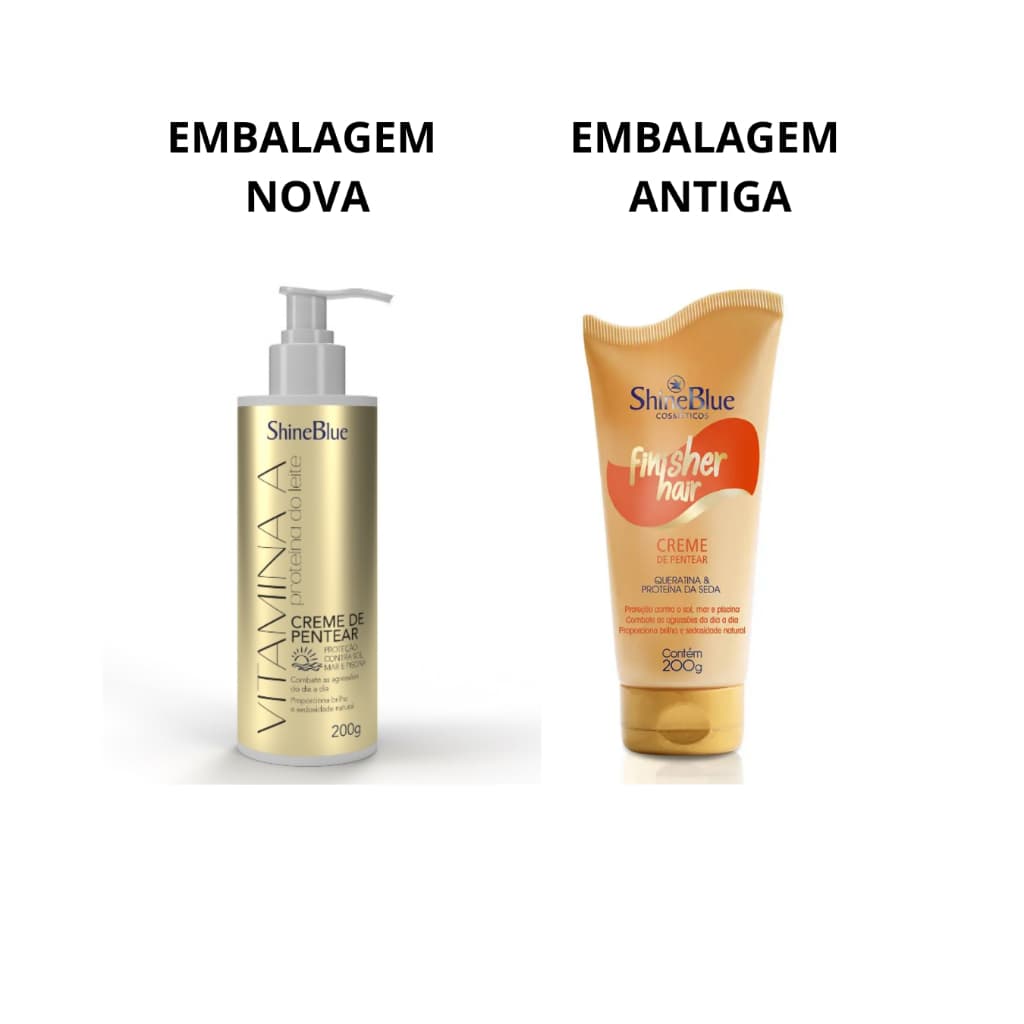 Finalizador Shine Blue Finisher Hair Creme de Pentear 200g
