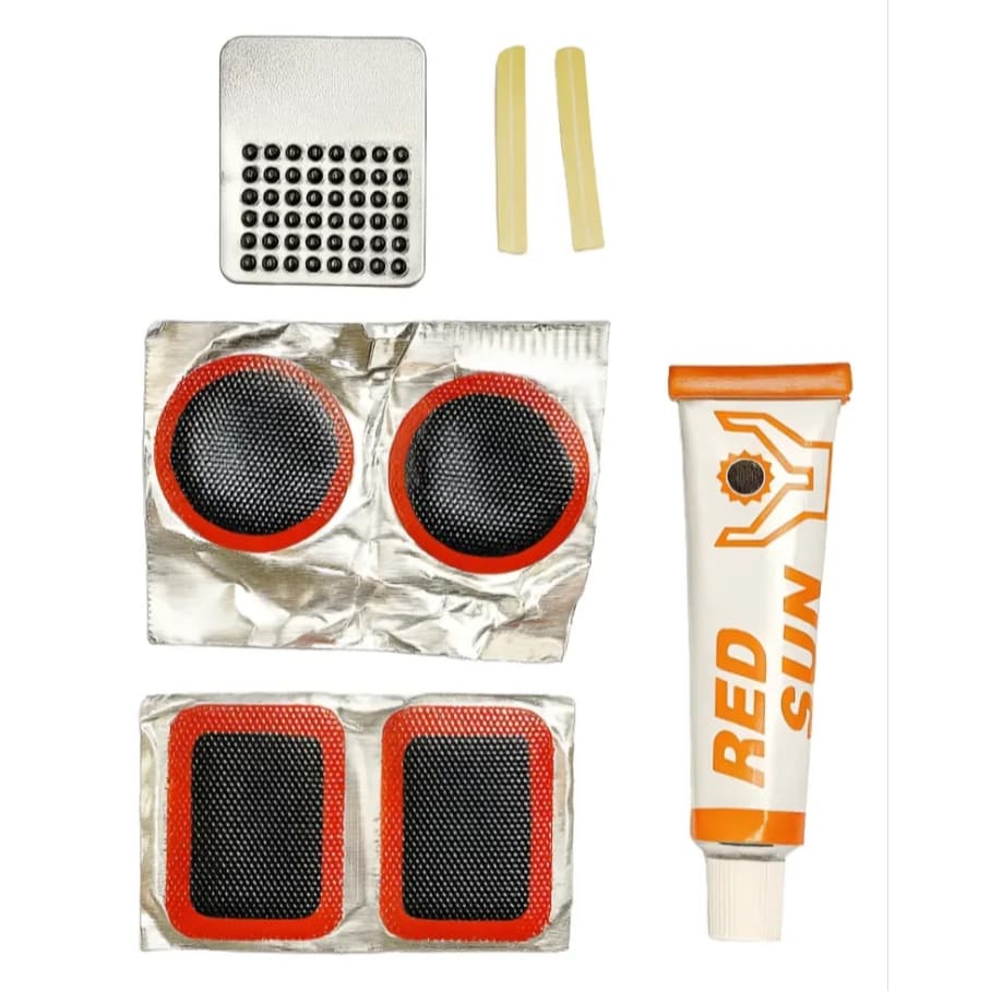 Kit de Reparo de Pneu de Bicicleta com 8 Peças