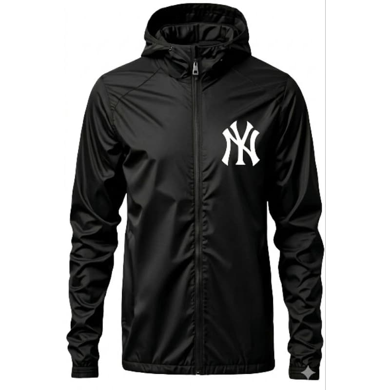 Blusa,Jaqueta Corta Vento New York Masculina Impermeável  - Leve, Com Capuz e Bolsos