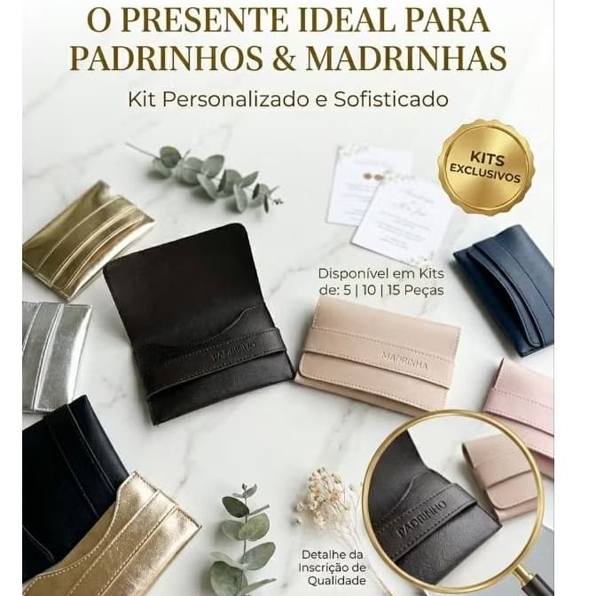 KIT CARTEIRA e CHAVEIRO  PERSONALIZADO PADRINHOS LEMBRANÇA( LEIA A DESCRIÇÃO)