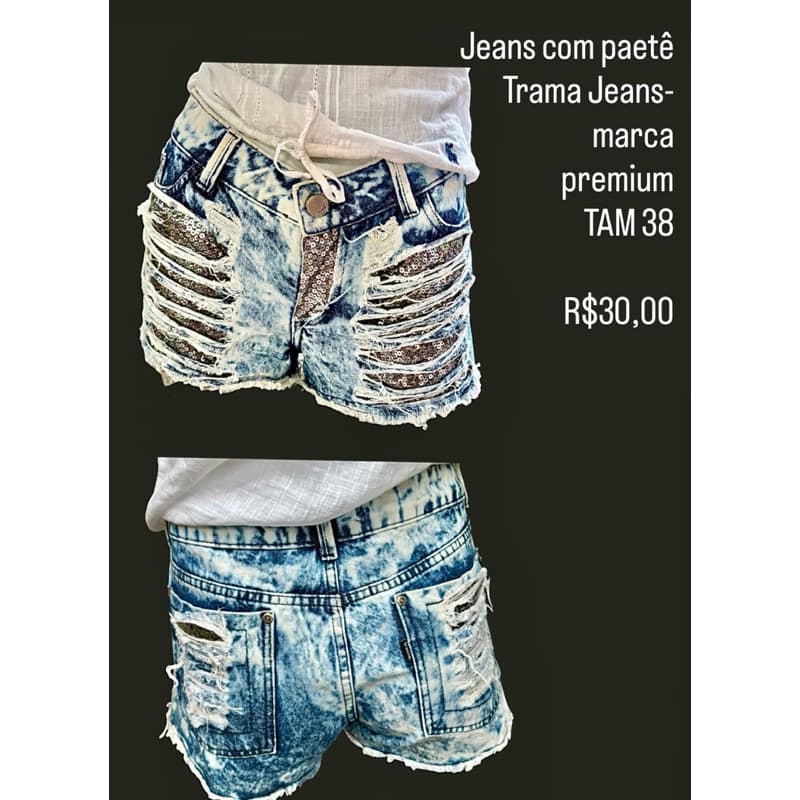 BRECHÓ- Shorts femininos de marca moda feminina verão jeans