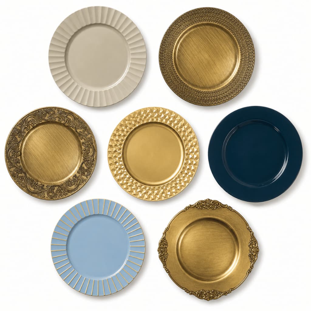 Kit Até 24 Peças Sousplat Jogo Americano Mesa Posta Eventos Decoração Cozinha Vários Modelos