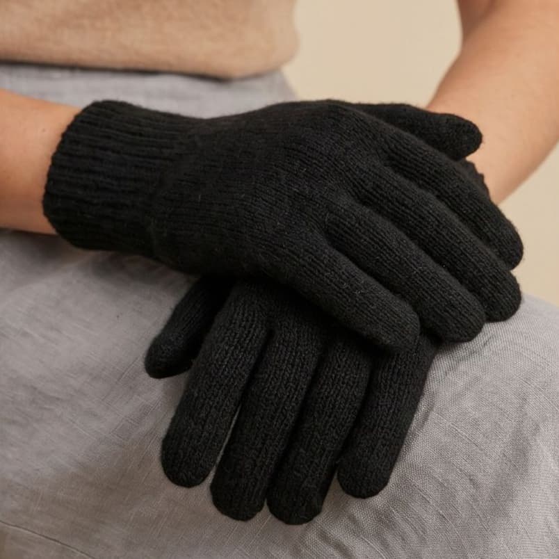 Luva Unissex Inverno Preta Térmica Frio Intenso Macia Confortável Adulto Dia a Dia