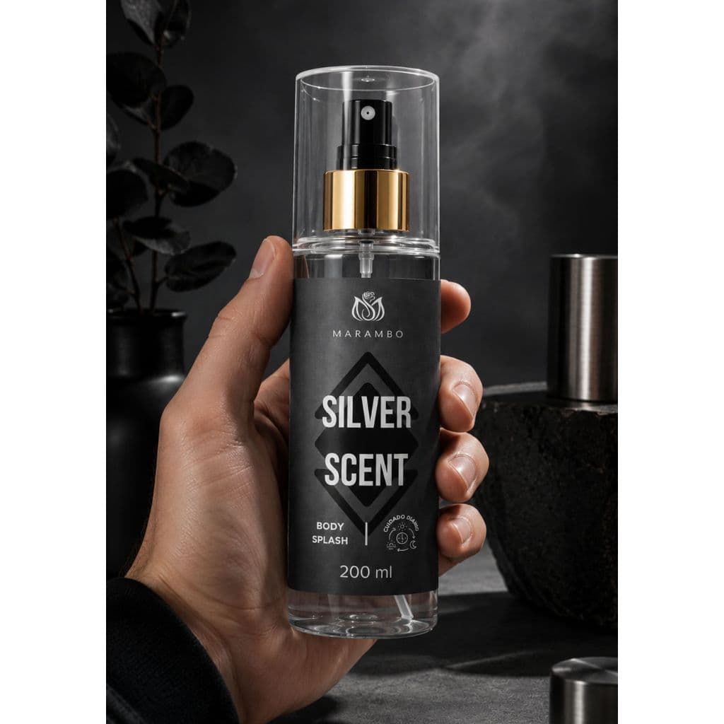 Body Splash Silver Scent 200ml – Elegância e Frescor