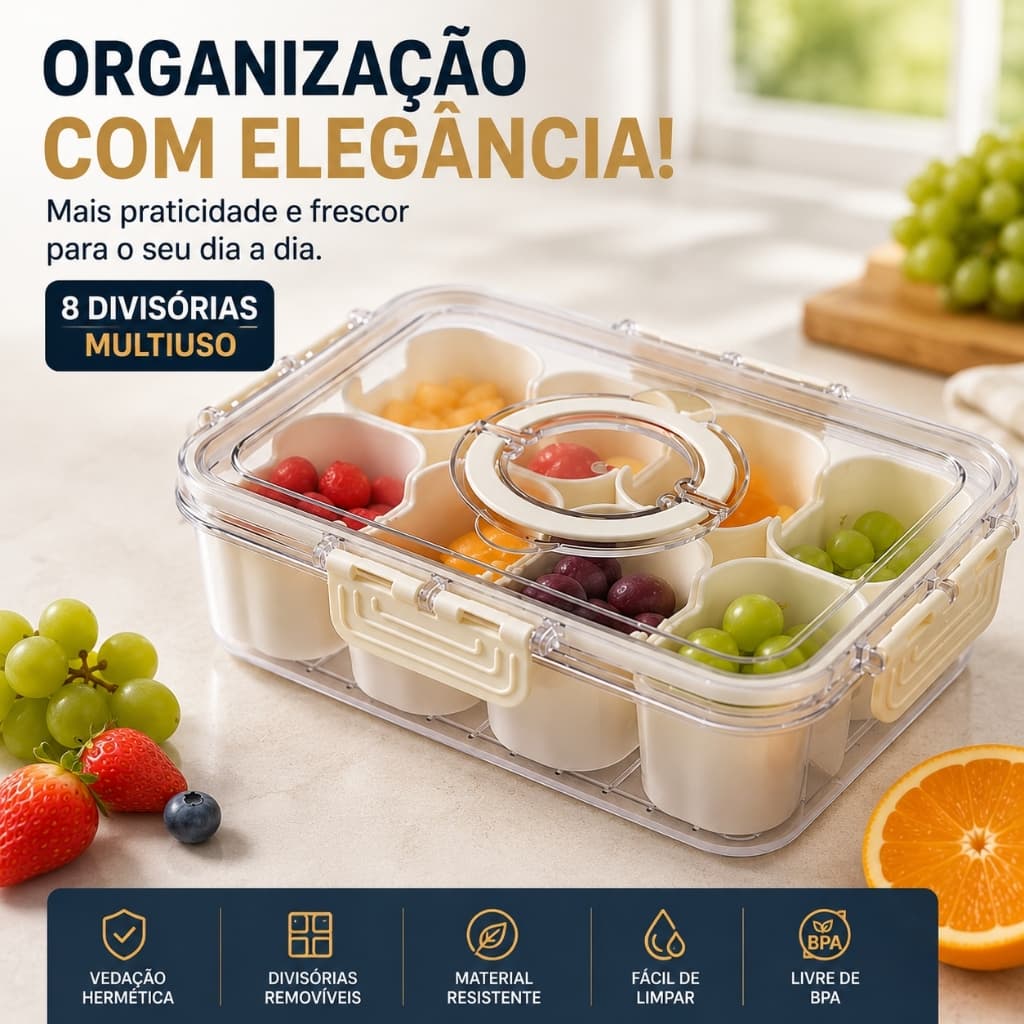 Caixa geladeira selada para armazenamento de alimentos 8 categorias Ecológico Multiuso grande capa Recepção temperaduras