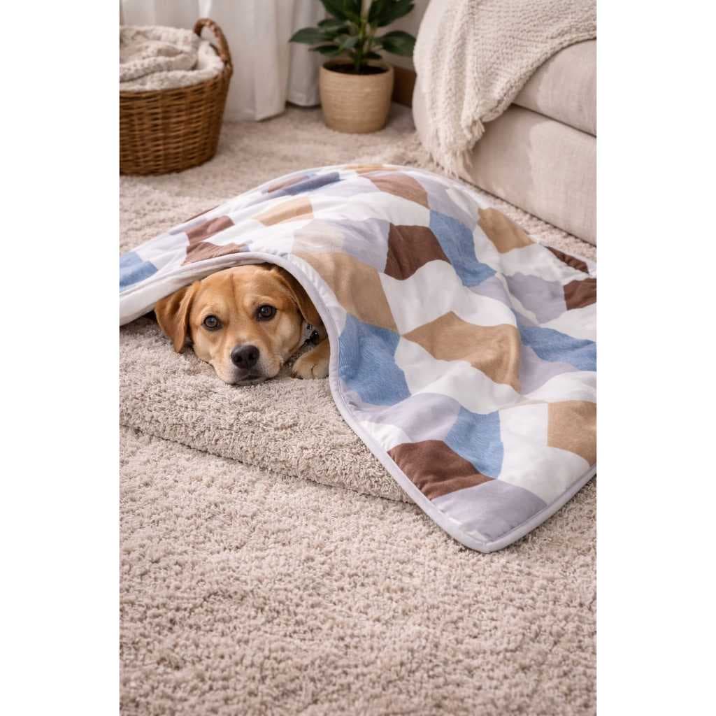 Coberdom Pet 2 em 1 Soft Premium – Cama e Cobertor para Cães e Gatos Tapete Pet Colchonete Caminha