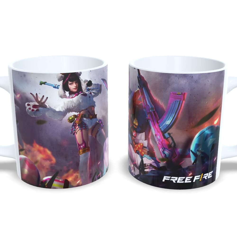 Caneca Personalizada Free Fire Bunny Warrior