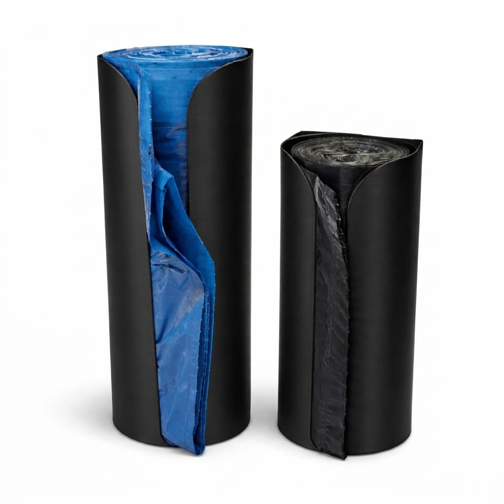 Suporte De Sacola Organizador Dispenser Prático Compacto cor Preto Branco dois tamanhos