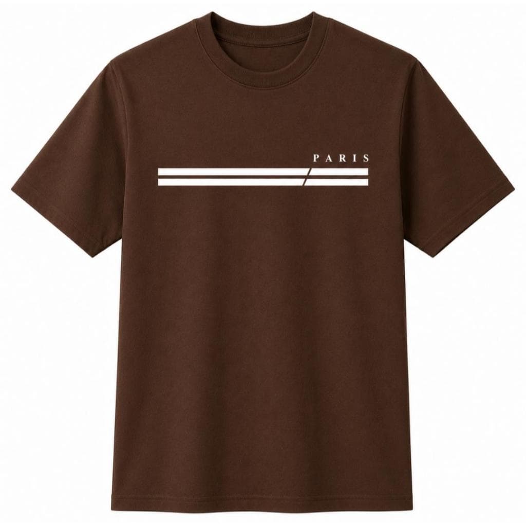 Camiseta Masculina Paris Streetwear Casual dia dia Confortável