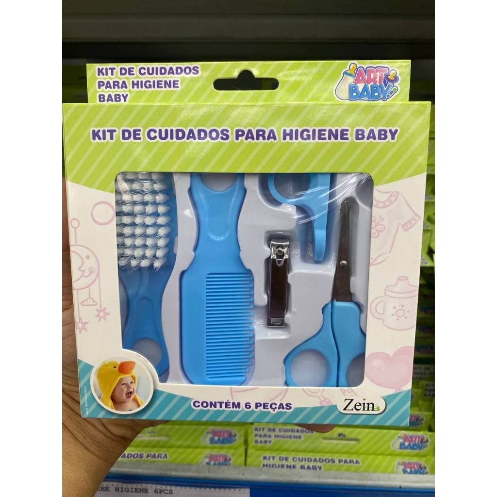 Kit Higiene Bebe Cuidados com Recém Nascido Bebê 6 em 1 Acessório menino menina saida hospital