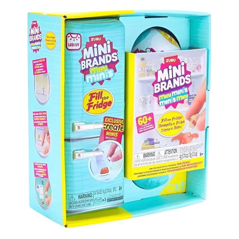 Geladeira Mini Brands + 2 Bolas Supresas | KIT ORIGINAL ZURU