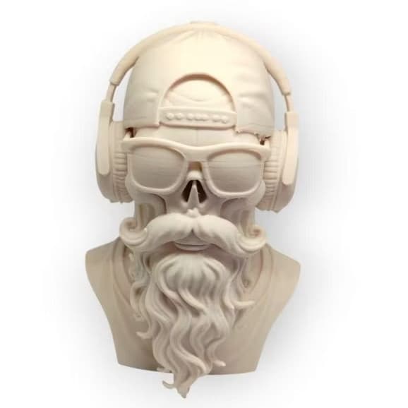 Busto de Caveira 3D