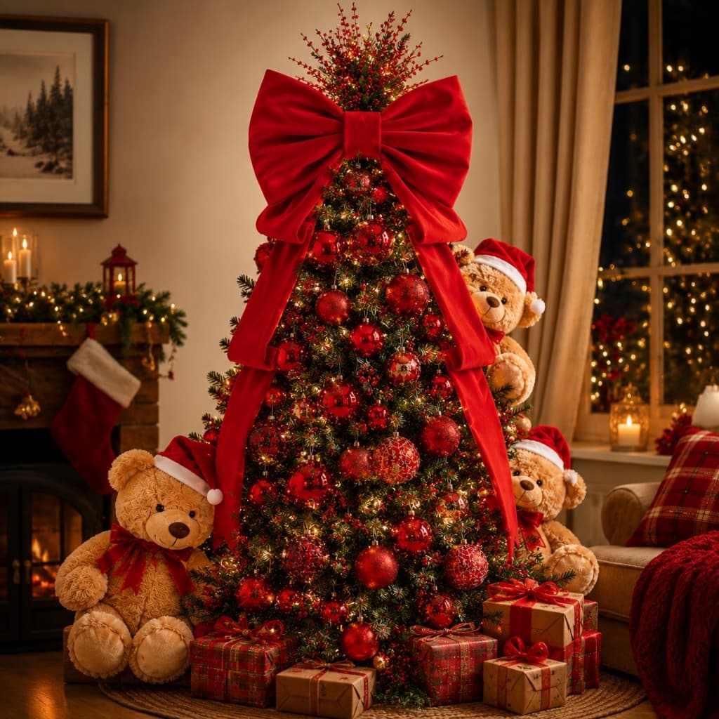 Laço Gigante Para Árvore Natal Laço Decoraçao Festa
