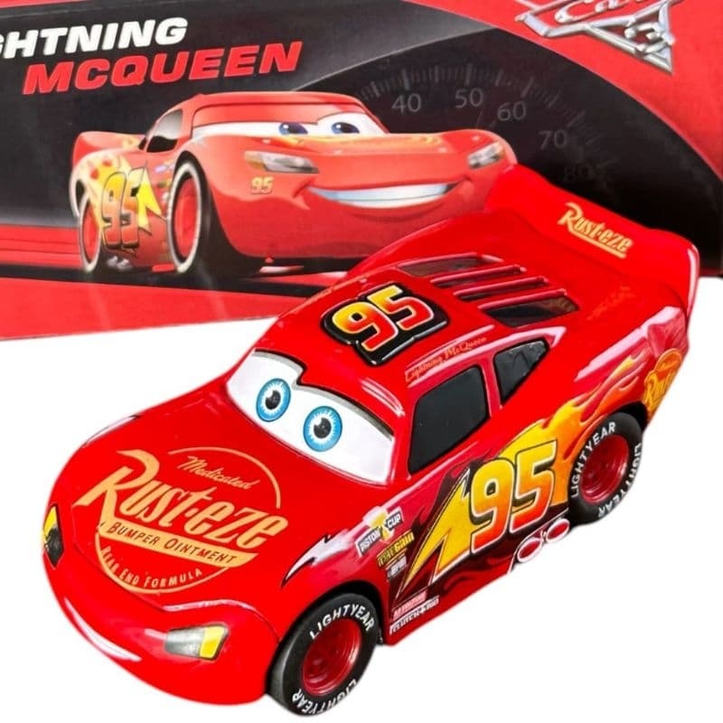 Miniatura Carrinho Com Luz e Som 12cm De Ferro e Fricção Colecionável