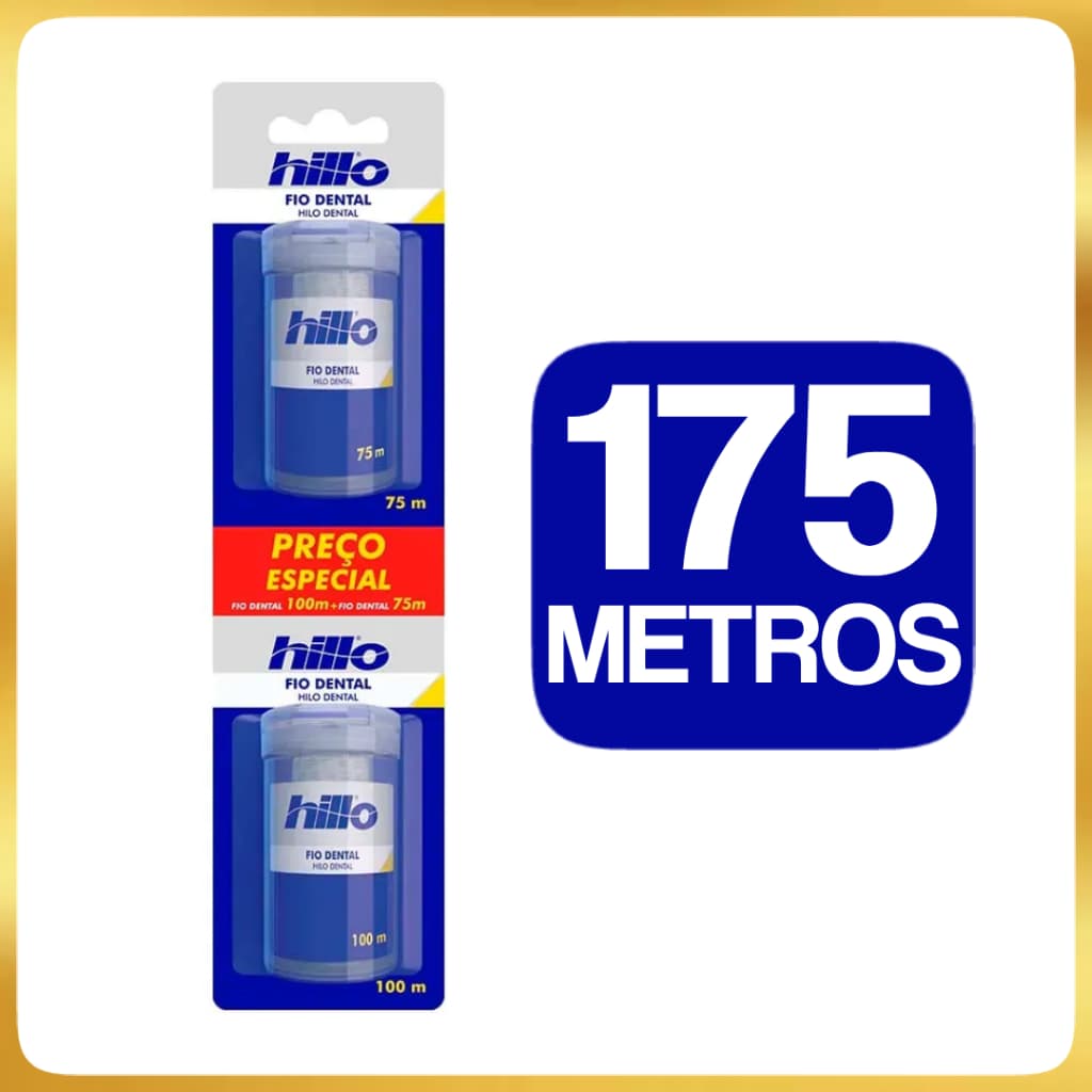 Fio Dental Hillo 100 + 75 Metros