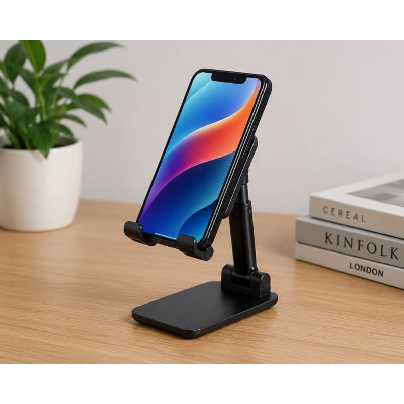 Suporte De Mesa Ajustável Para Celular e Tablet Portátil