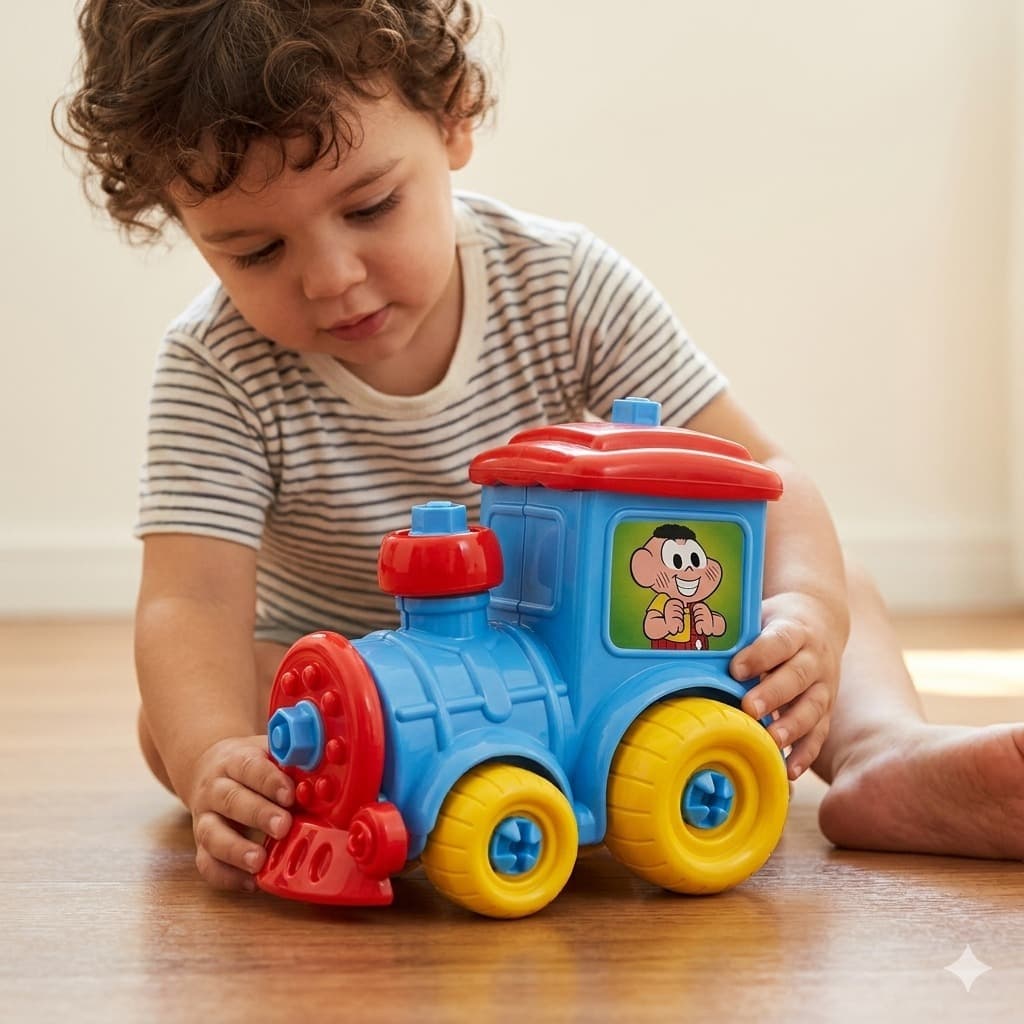 Trenzinho Infantil Cascão Brinquedo Diversão