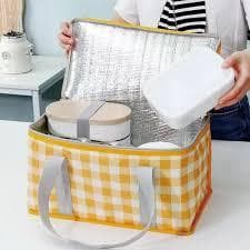 Bolsa Térmica Dobrável Lancheira Térmica Picnic Viagem Cooler Bag Marmita Aluminizada