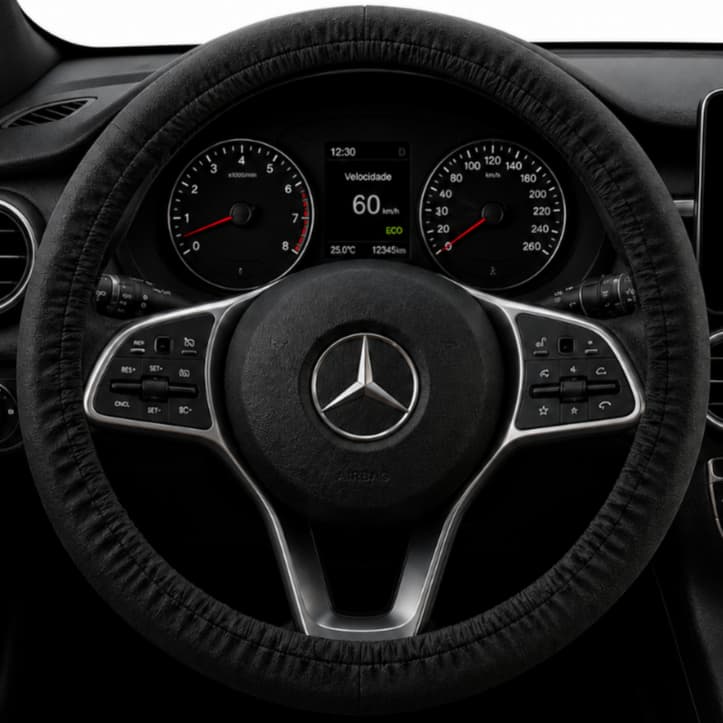 CAPA DE VOLANTE PARA CARROS UNIVERSAL TECIDO  OXFORD REVESTIMENTO COM ESPUMA
