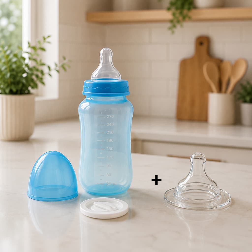 Mamadeira Gorduchinha 330ml + Bico Extra de Silicone (4565/4567)