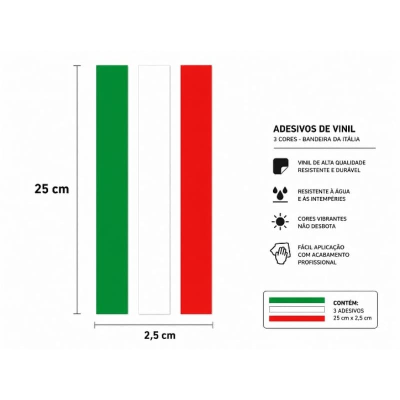 Adesivo Faixa de Grade Itália