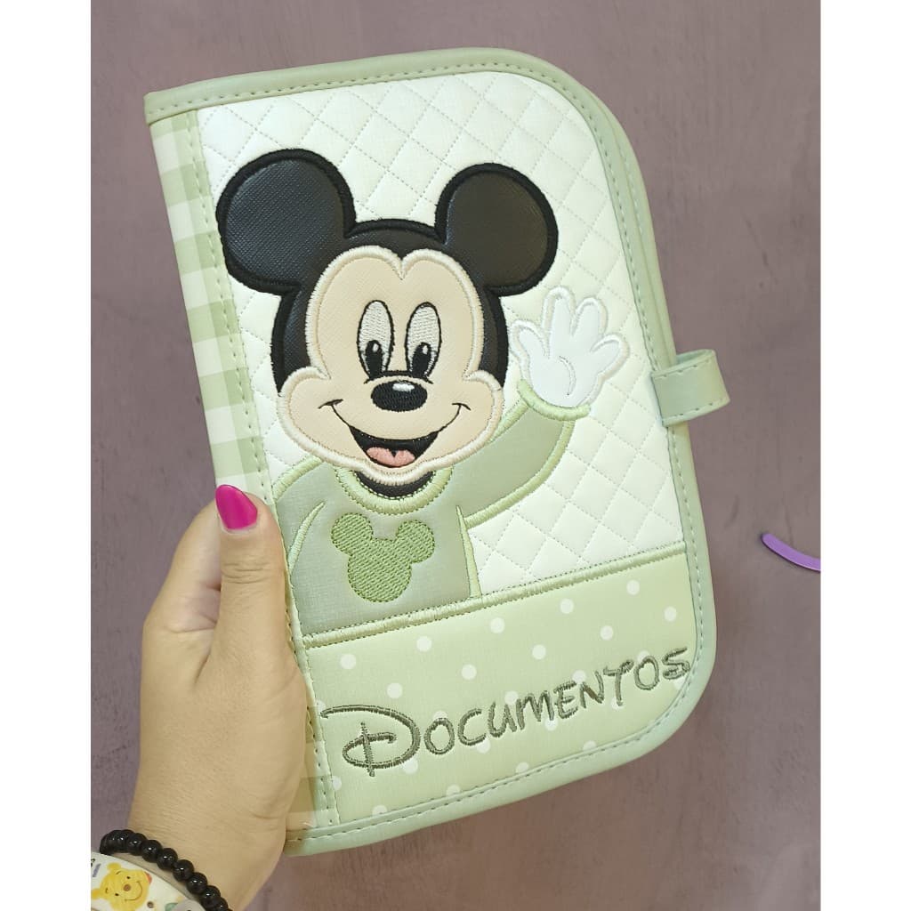 Capa Para Caderneta De Vacinação Infantil Mickey ou Minnie