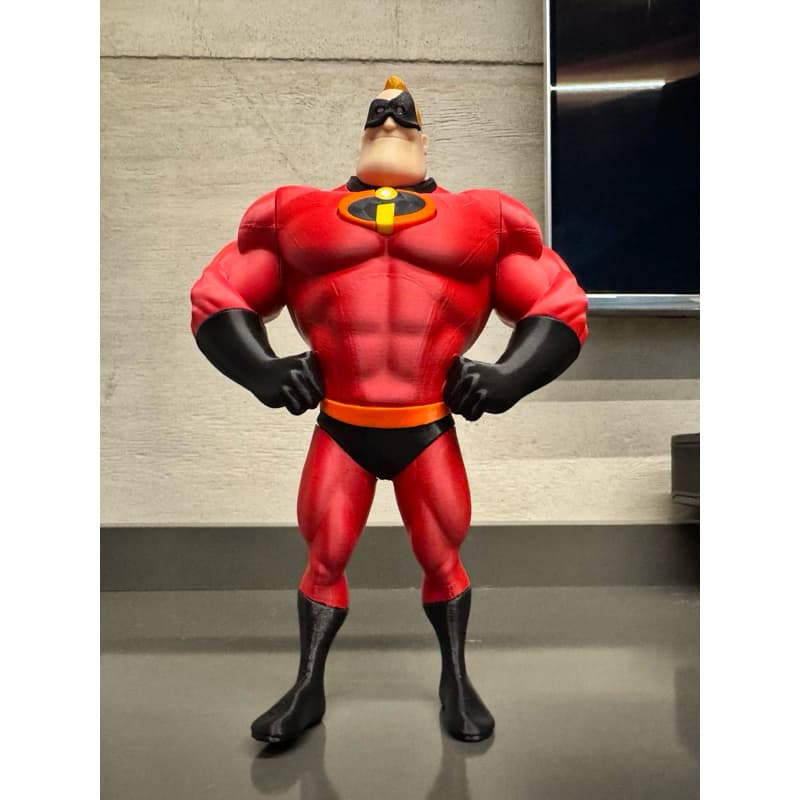 Estátua Senhor Incrível com Jack-Jack – Decoração Geek / Colecionável