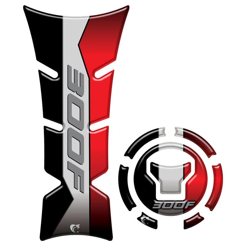 Kit Adesivo Protetor de Tanque Moto Honda CB Twister 300F 2025 -Vermelho