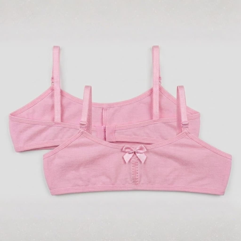 Kit 3 Sutiã Top Eva Sem Bojo Menina Moça Algodão Macio Alças Ajustáveis Cores Sortidas
