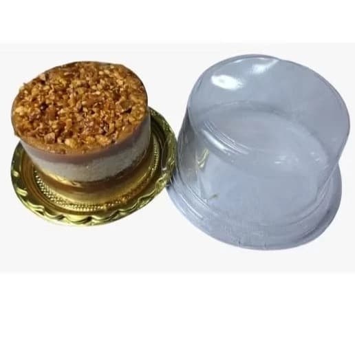 EMBALAGEM IC10 REDONDA DOURADA -TAMANHO 8X5 - MINI BOLO, BOLOS, DOCES, CUPCAKE DONUTSS
