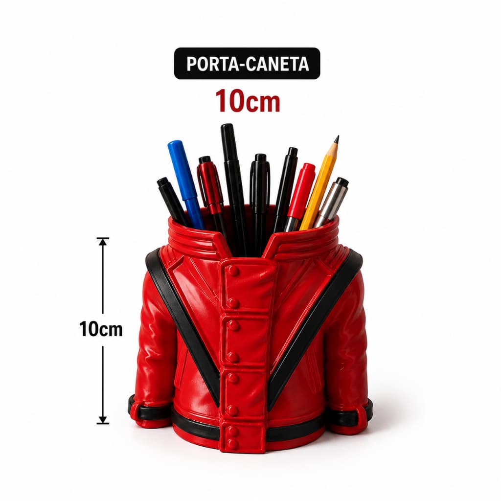 Porta-caneta 2026 Michael Jackson Geek Cultura Pop Filme Cinema Rei do pop Thriller Decoração Escritório Presente