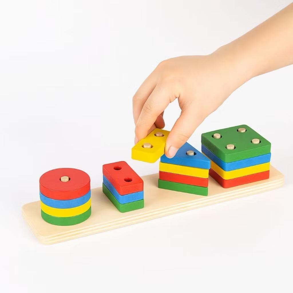 Brinquedo Pedagógico Educativo Em Madeira Prancha De Seleção Encaixe Milly