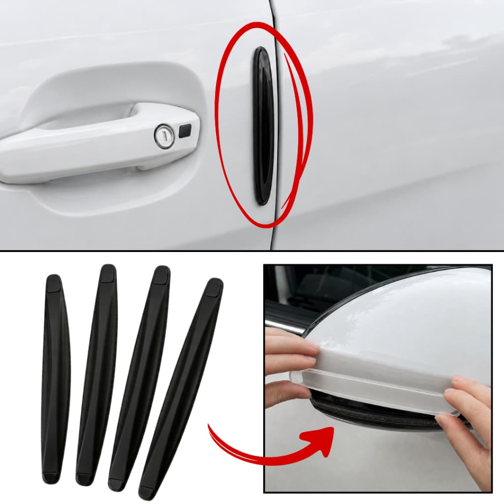 Protetor de Portas de Carro Retrovisor e Tira Aranhões Silicone - 2 Unidades