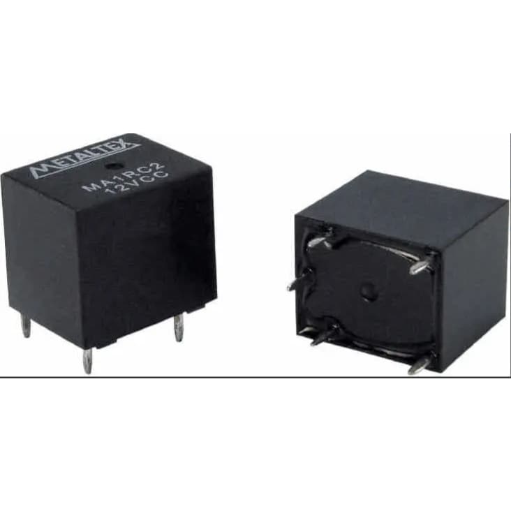 KIT 35 Relé MA1RC2 Miniatura de Potência 1 REV - Bobina de 12VCC - Capacidade de 20A - Terminais para PCI