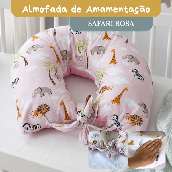 Almofada De Amamentaçao Bebe Travesseiro Menina Menino Maternidade Varias Estampas