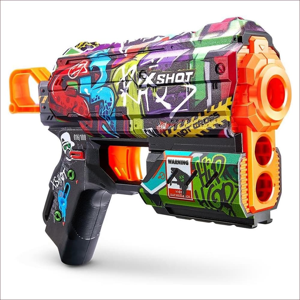 Lançador X-Shot Skins Flux com 8 Dardos Candide