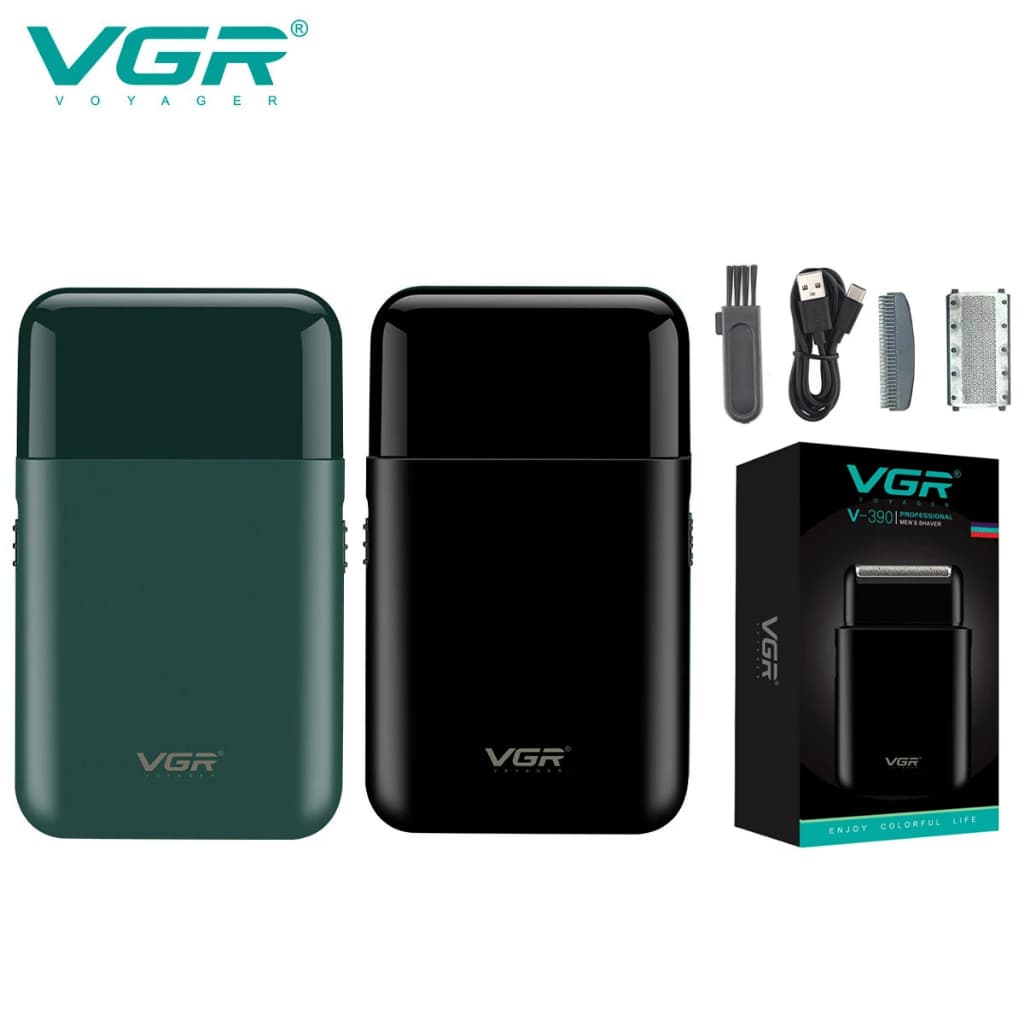 VGR V-390 Mini Barbeador Elétrico Sem Fio – Aparador de Barba Recarregável