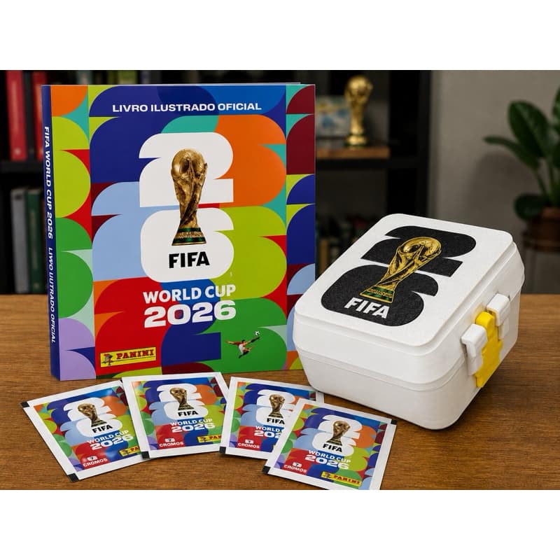Porta Figurinhas Copa 2026 – Capacidade para 200 Figurinhas + Brinde Incluso