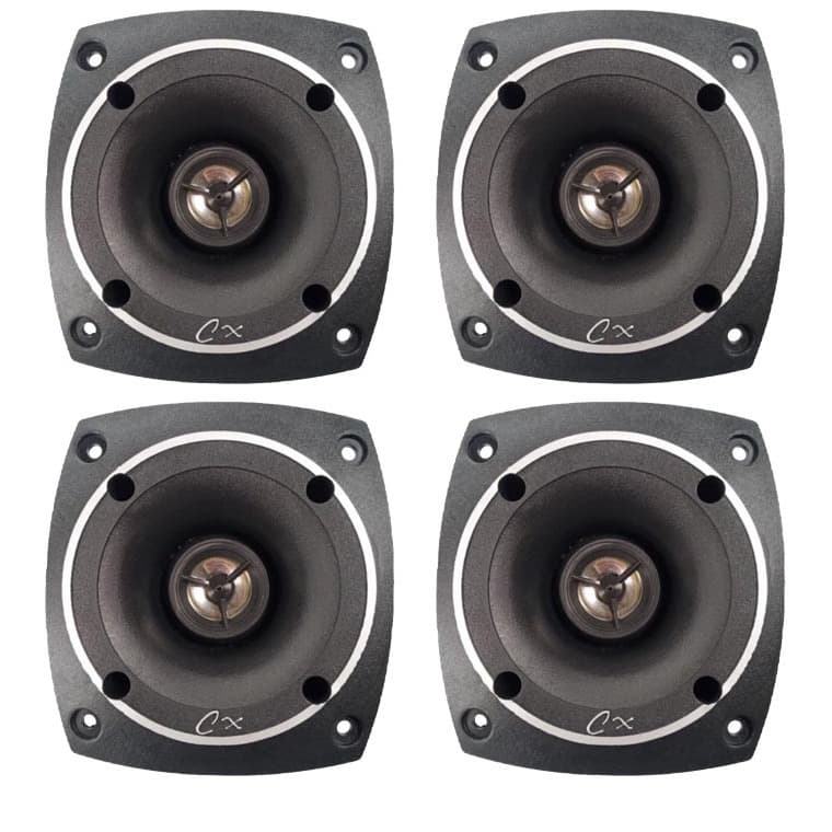 Kit Tweeter Elétrico 120w Rms Profissional Piezo Som Automotivo Carro Tuiter